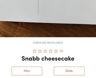 Snabb cheesecake