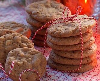 Chocolate chip cookies med smak av pepparkaka