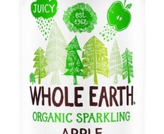 Whole Earths organic sparkling apple