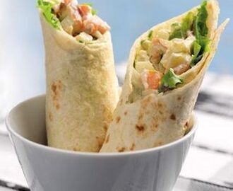 Wraps med laxröra