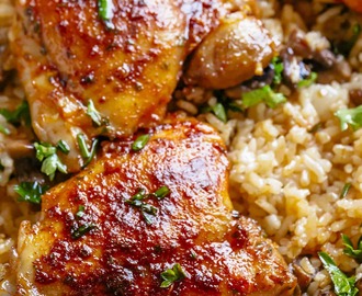 Oven Baked Chicken And Rice