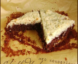 Chokladkaka med kokostäcke