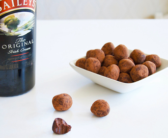 Lyxiga chokladtryfflar med smak av baileys