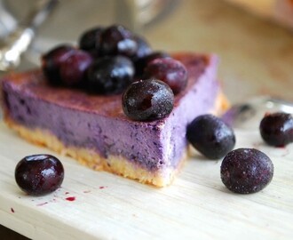Underbar blåbärscheesecake
