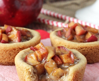 Caramel Apple Cookie Cups