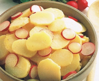 Dagens recept: Varm potatissallad med rädisor
