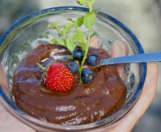 Vegansk chokladmousse