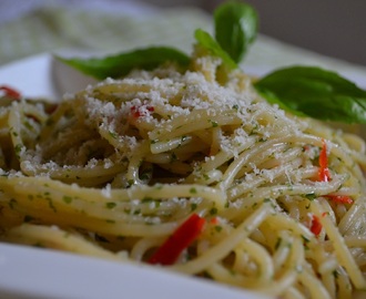 Veckans vegetariska: Spaghetti al olio, aglio e peperoncino