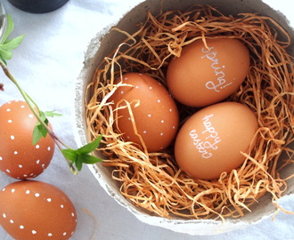 Urblåsta ägg till påsk