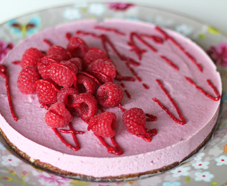 Raw halloncheesecake (vegansk)