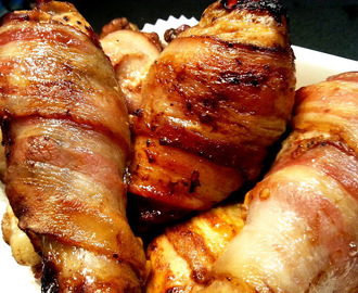 Sambalmarinerade & Baconlindade Kycklingben - Recept