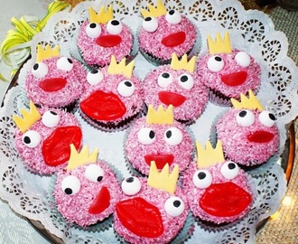 Prinsess-cupcakes (Bountycupcakes med vitchokladfrosting)