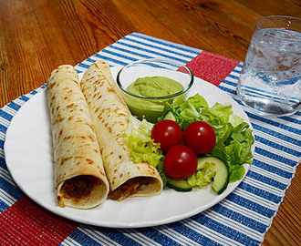 Köttfärsburritos (med kål!)