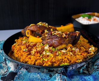 Kabsa- Kryddigt orientaliskt ris med lammkött