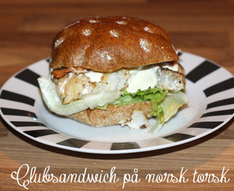 Clubsandwich på norsk torsk