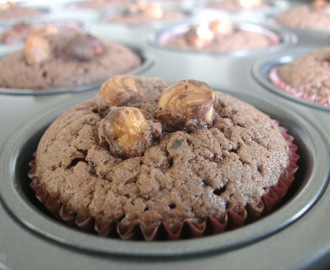 Chokladmuffins med nötter