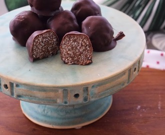 Chokladbollar med lakritspulver