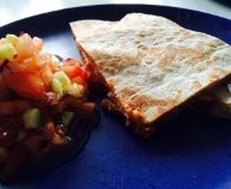 Grilled meat quesadillas