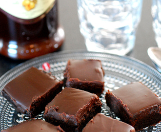 Amarula-brownies i miniformat