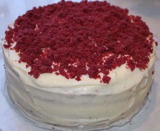 En smaskig red velvet cake till adventsfikat