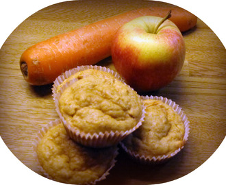 Mellismuffins med äpple och morot.