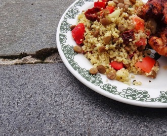 Grilltips, Kyckling och en ljummen couscous.Vad har ni på grillen ikväll?