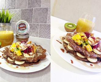 Glutenfree waffles w/ tropic juice