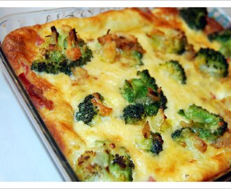 Mor-Mia´s Broccoli- och bacongratäng med Halloumiost