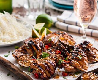 Grilled Marinated Thai Chicken (Gai Yang) | Recipe | Grilled chicken recipes, Thai grilled chicken, Recipetin eats