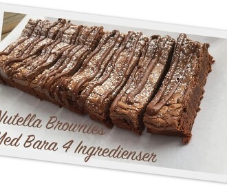 Nutella Brownies Med Bara 4 Ingredienser