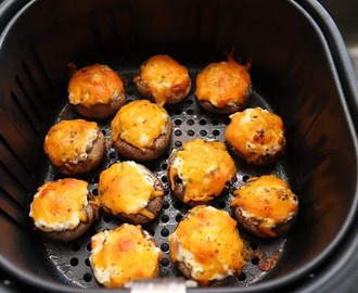 Air Fryer Stuffed Mushrooms