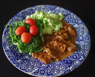 Pepprig fläskfilégryta LCHF