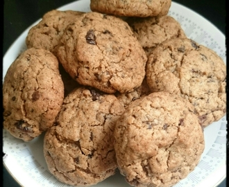 Chocolate chip cookies med tranbär
