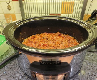Långlagad köttfärssås i Crock-Pot