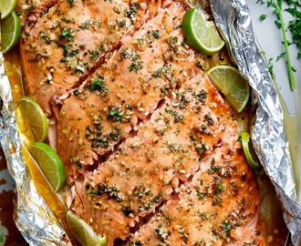 Honey Lime Garlic Butter Salmon