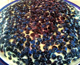 Glutenfri blåbärstårta