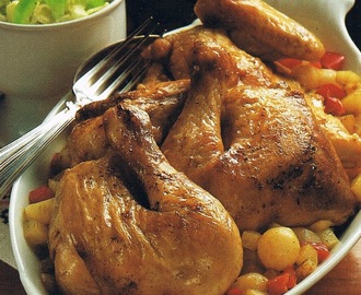 Dagens recept: Kyckling med lök och paprika
