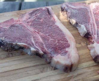 Grillad T-bone steak med bearnaisesås