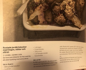 Rostade jordärtskockor m brynt smör o citron