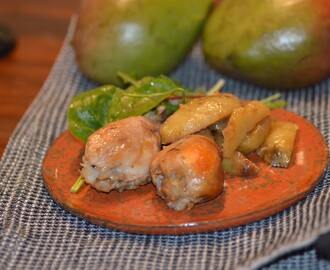Kyckling med mango och ingefära