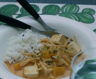 Gryta med tofu och röd curry