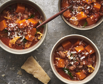 Minestronesoppa på säsongens skörd