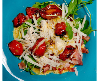 Färsk pasta med karamelliserade tomater