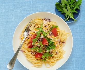 Spaghetti med tonfiskröra | Recept ICA.se