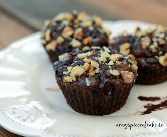 Chokladmuffins - Flourless Chocolate Nut Butter Muffins