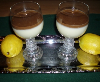 Citronpannacotta med lakritsspegel