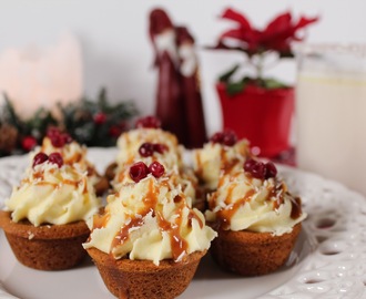 Pepparkakscookie cups med vit chokladkräm & dulce de leche