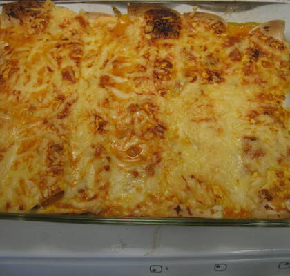 Enchiladas med kyckling och bacon