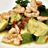 Marinerad avokadosallad med lime, chili och frästa räkor - superfräsch förrätt eller lättare lunch
