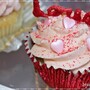 Vanilj Cupcakes med Strawberry Milkshake frosting